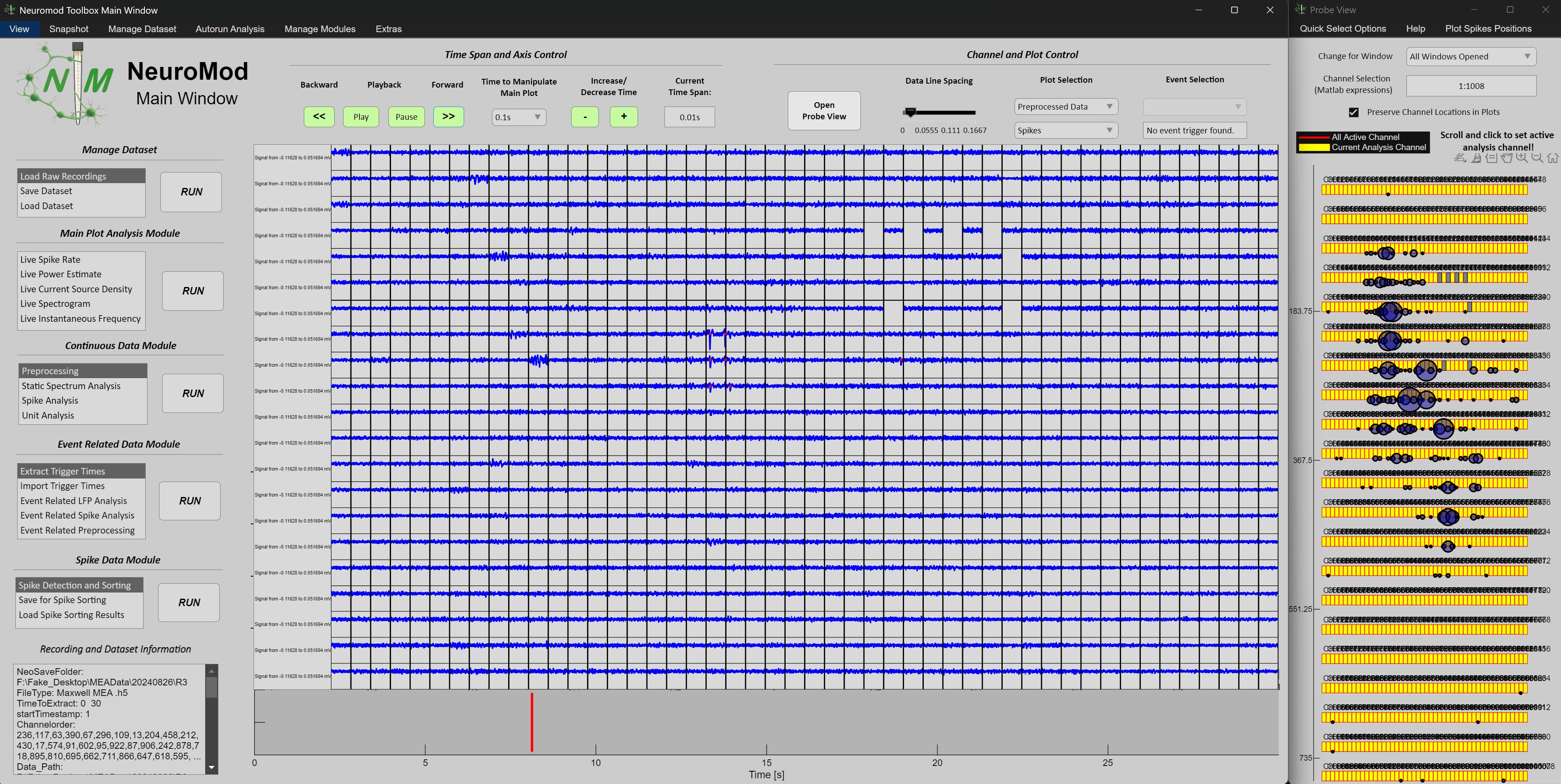 NeuroMod - Fully Interactive Ephys Data Analysis and Visualization for ...